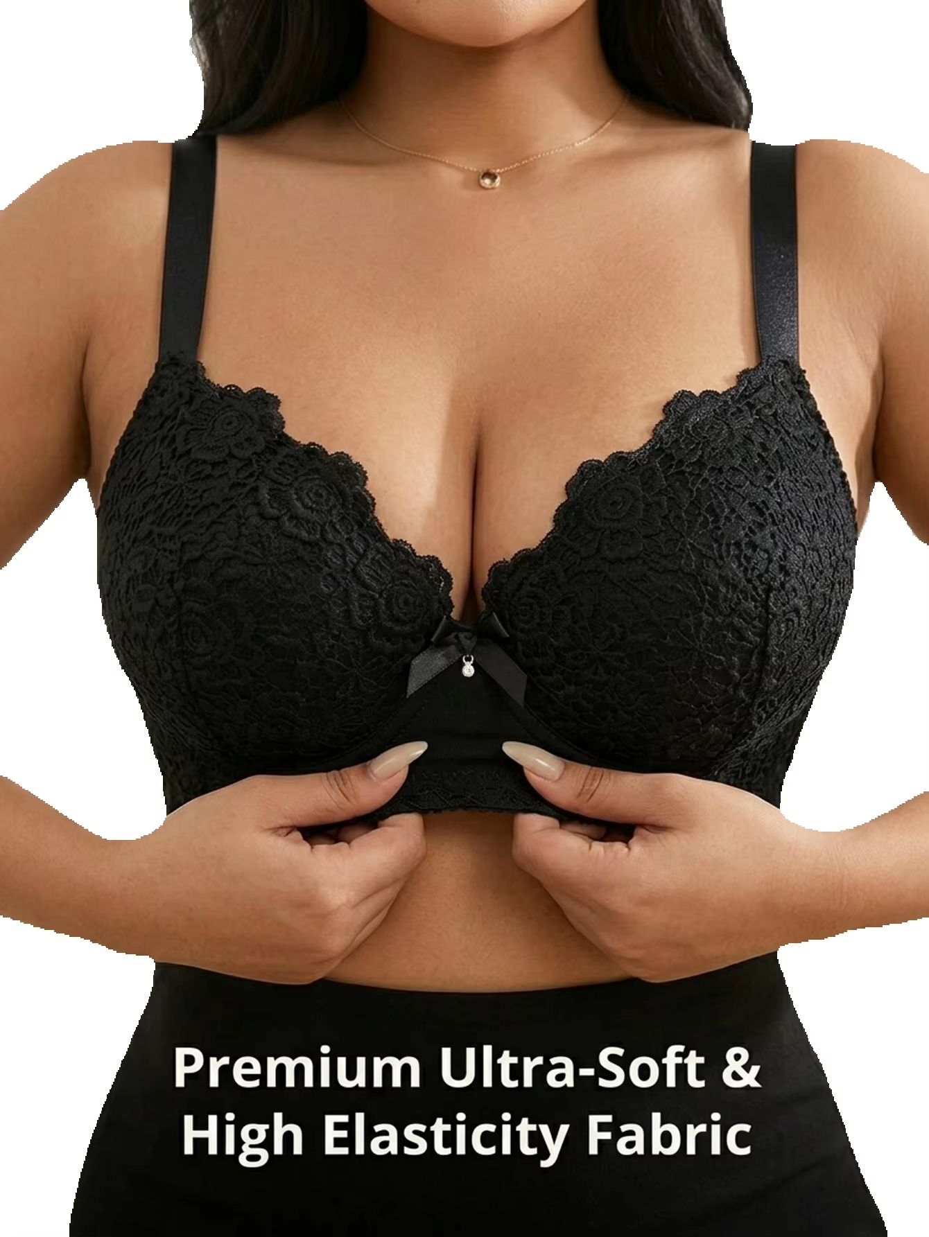 Minimizer Bra Women - Sujetador floral push-up de talla grande