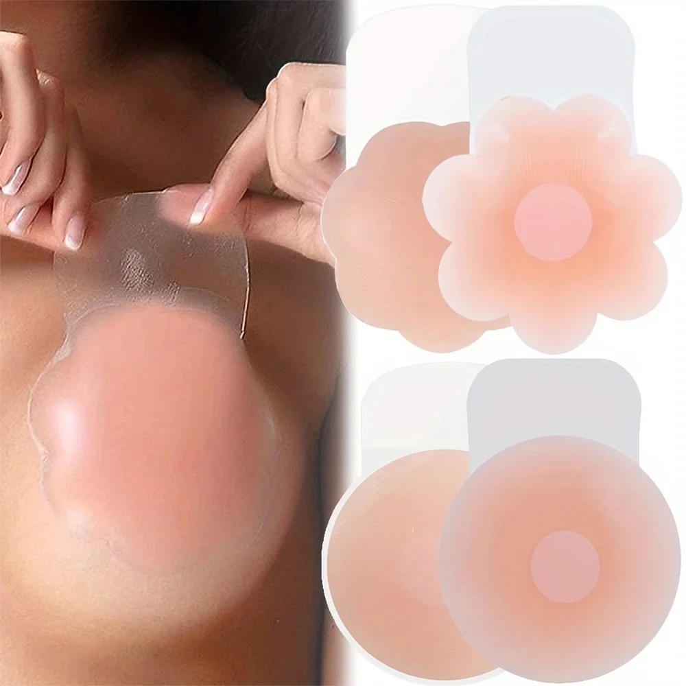 Push Up Bra Silicone - 1 par de cubiertas de silicona