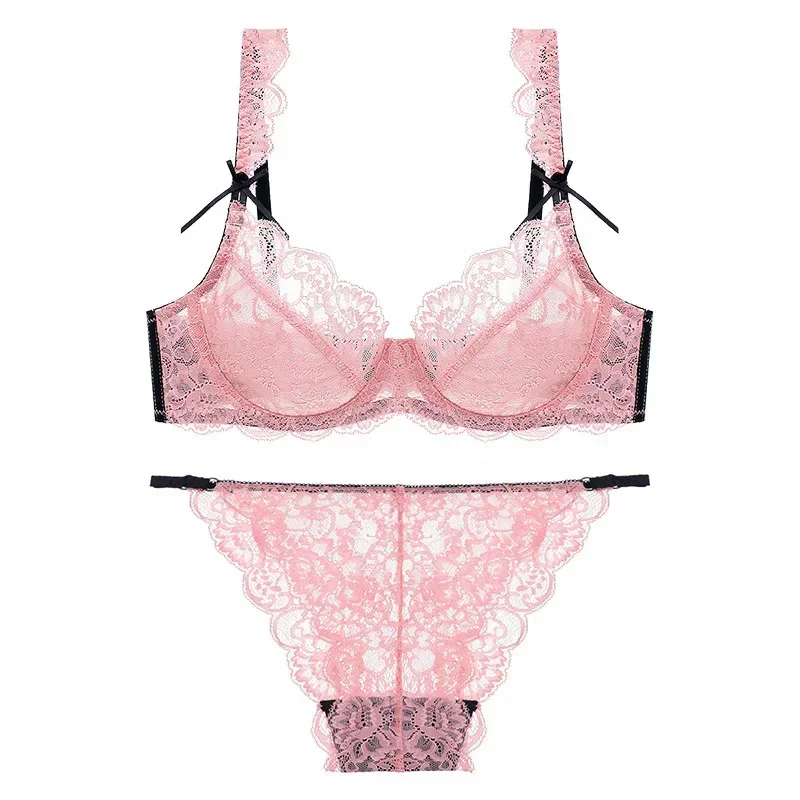 Cotton Bra Everyday - Conjunto de lencería de encaje ultrafino
