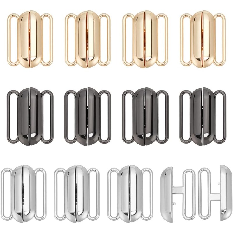 Nursing Bra Clip - 12 juegos de 3 colores cierre
