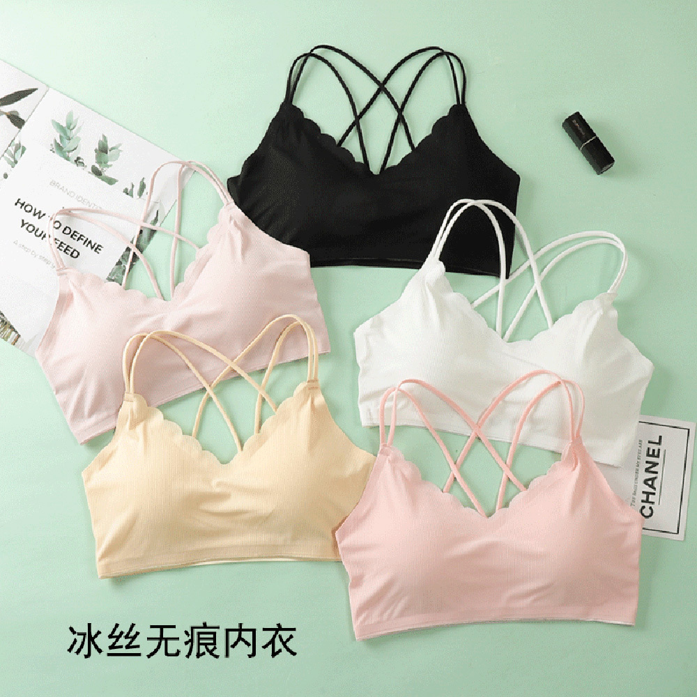 Sheer Bra Lace - Lencería deportiva sin costuras 3D para