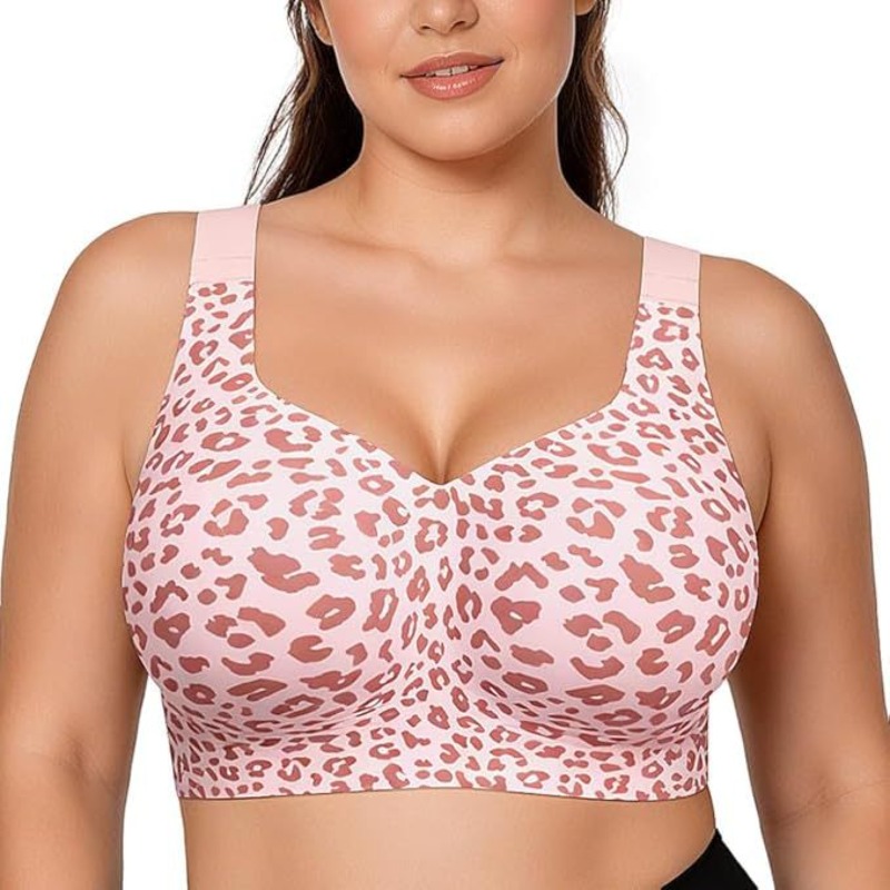 Full Coverage Bra - Sujetadores Leopard Jelly sin aros, push-up,