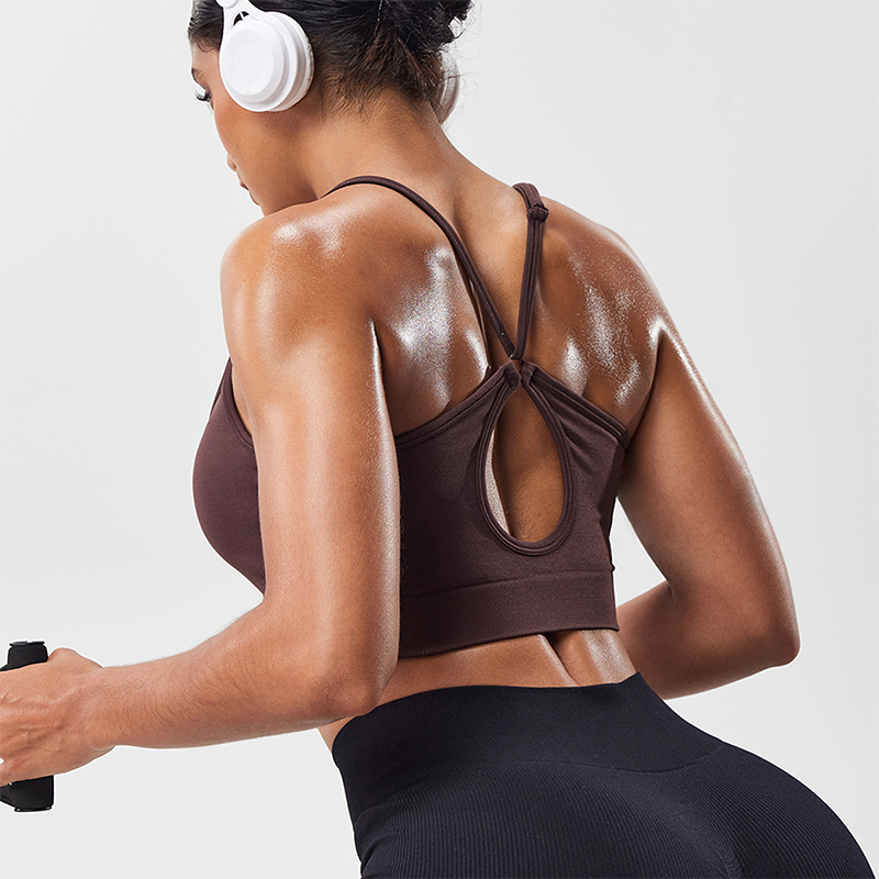 Sports Bra Racerback - Sujetador deportivo para mujer con espalda