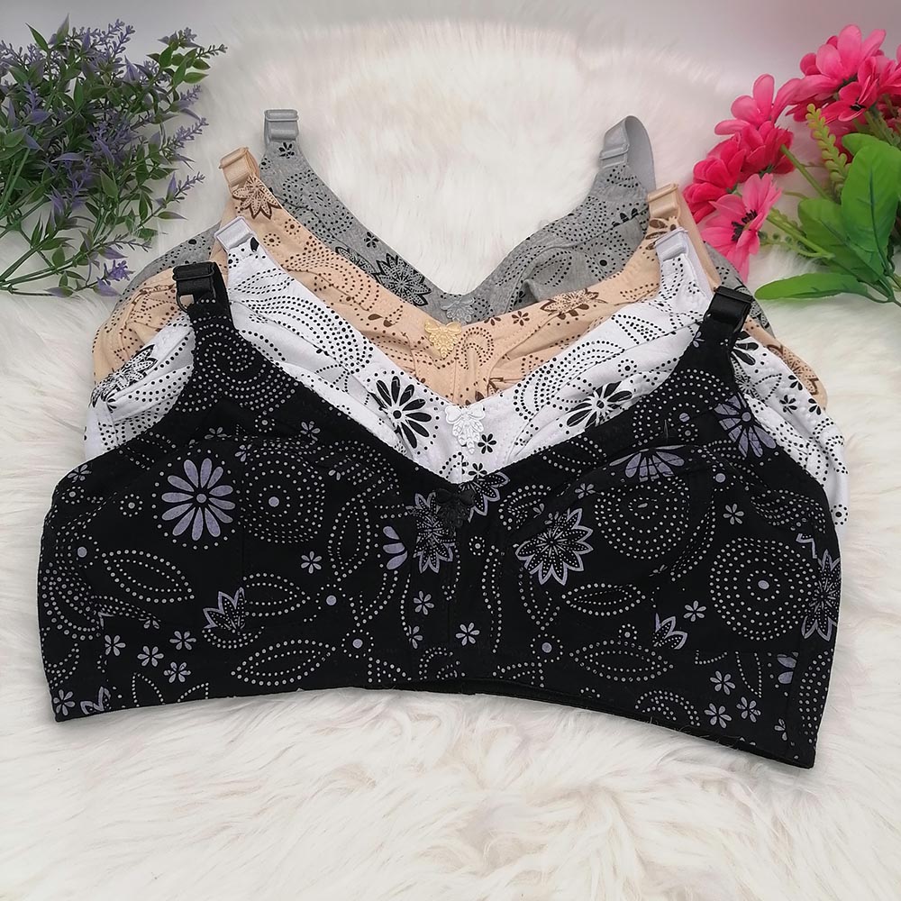 Cotton Bra Everyday - Sujetador inalámbrico de copa grande para