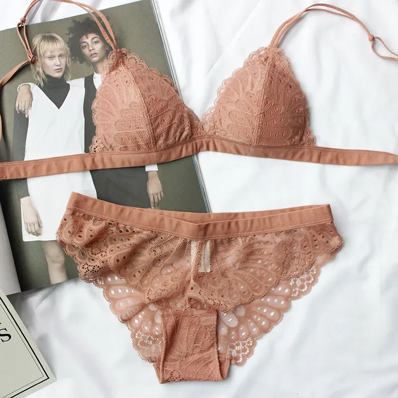 Sleep Bra Bralette - KUCLUT Conjunto de lencería sexy sin