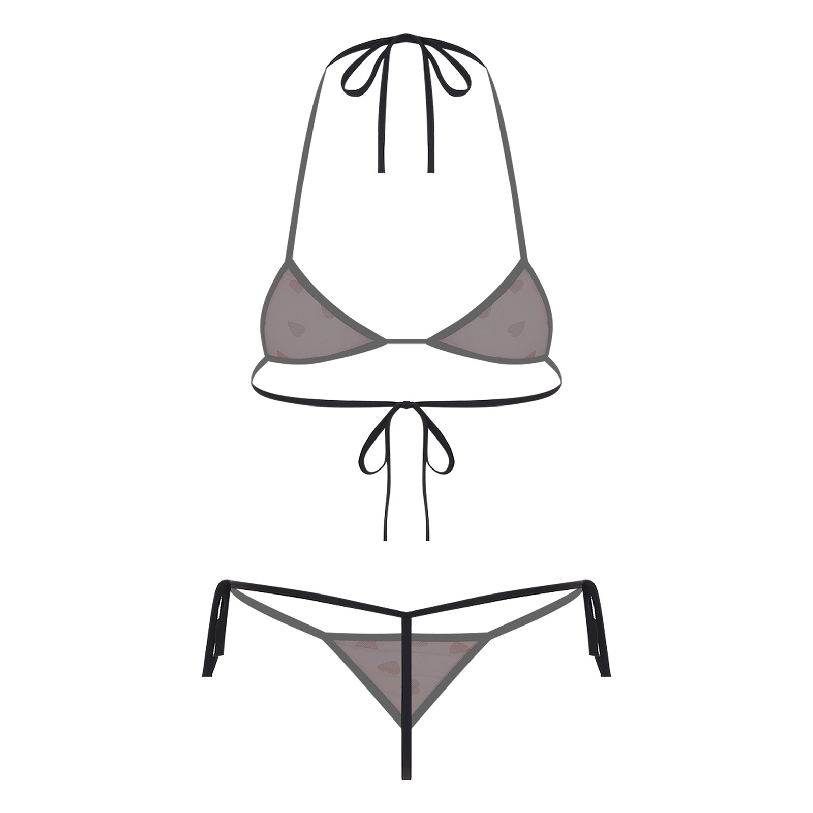 Conjunto de ropa interior Micr - Sheer Bra Lace reseña y precio
