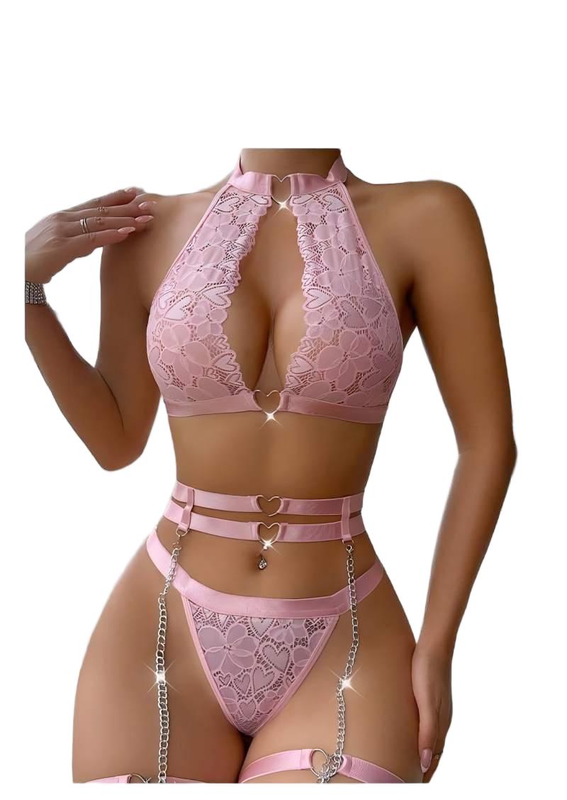 Conjunto de lencería sexy con  - Minimizer Bra Women reseña y precio