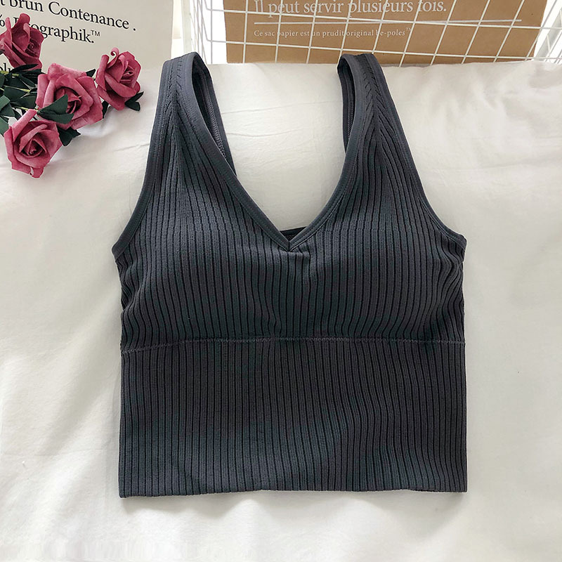 Camisetas sin mangas para muje - T Shirt Bra Seamless reseña y precio