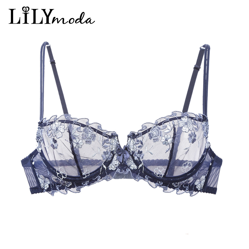 Lilymoda-Sujetador transparent - Demi Bra Balconette reseña y precio