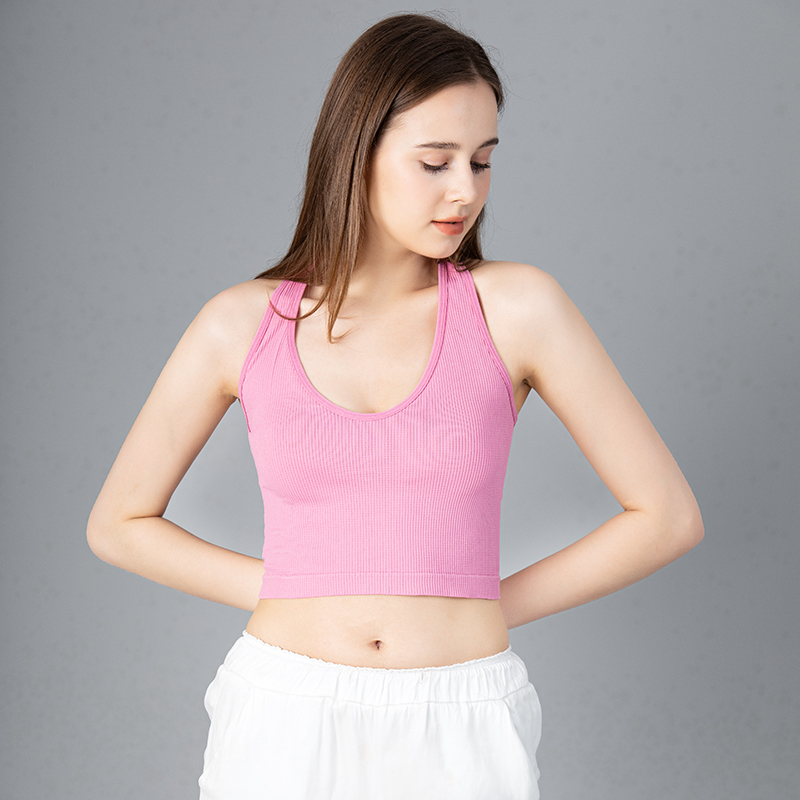 Tops con cuello Halter para mu - T Shirt Bra Seamless reseña y precio